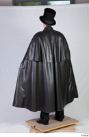  Photos Man in Historical formal suit 5 19th century a poses historical clothing leather cloak whole body 0004.jpg